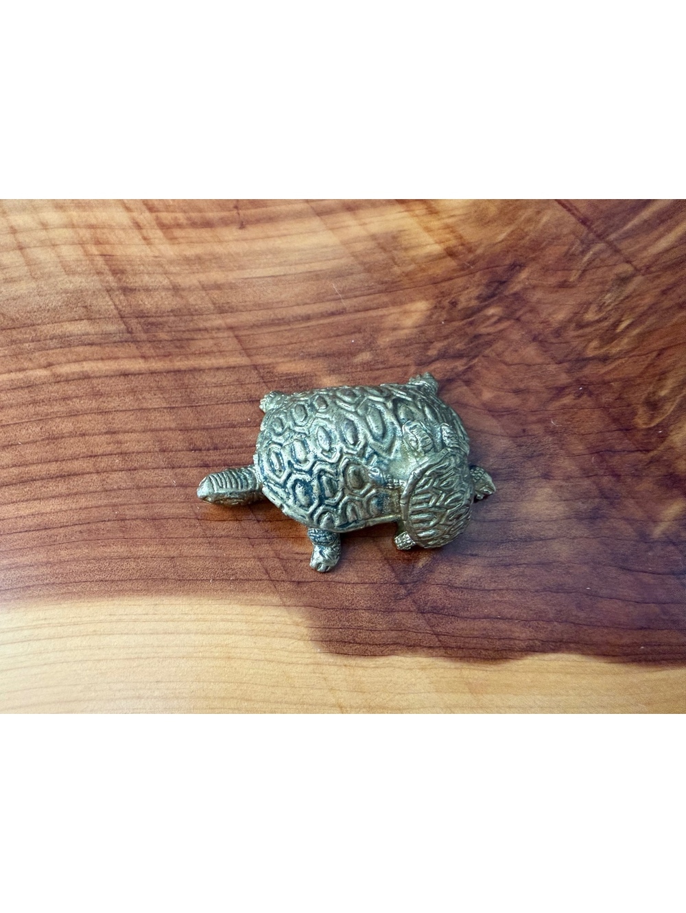 Vintage Brass Baron Pair Mini Figurine Tortoise San Diego, Ca Brass - Picture 3 of 6